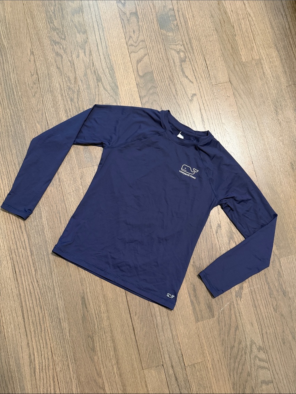 Vineyard Vines Deep Navy Long Sleeve Rash Guard Shirt